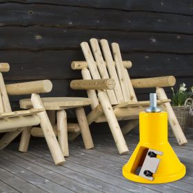 Tenon Cutter, 1.5' / 38 Mm Diameter, With Dual Straight Blades & Button Screws Home Master Kit, Premium Aluminum & Steel Log Furniture Cutter, Co (Option: Black)