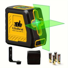 Laser Level, 100Ft Self Leveling Cross Line Lasers, Green Beam Leveler Tool, With Self-leveling, Manual, Pulse Mode, Lazer Level With 360 Degree (Option: Yellow)
