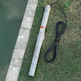 1.5HP Deep Well Submersible Pump Stainless Steel Water Pump 31.7GPM 276ft (Option: Natural)