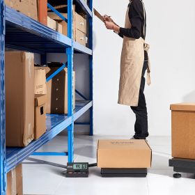 Digital Shipping Scale, 110 Lbs X 0.07 Oz. Heavy Duty Postal Scale With Timer, Tare, Hold Function, 90° Foldable LCD Screen Package Scale For Lag (Option: Black)