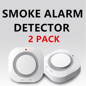 Photoelectric Wireless Smoke Detector Fire Alarm Detector Smart Smoke Alarm (Option: 2PCS)