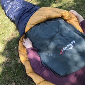 Kamperbox Camping Sleeping Bag Liner Sleeping Bag Hotel Sleeping Bag Ultralight Sleep Liner Sleeping Liner (Color: Green)
